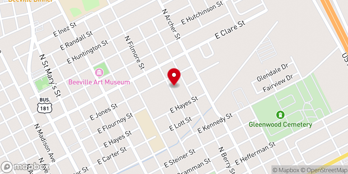 Map showing location of Seventh Day Adventist