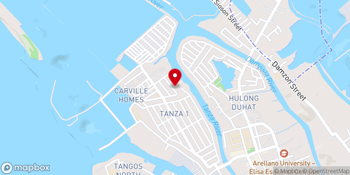Map showing location of HANBI TANZA CHURCH