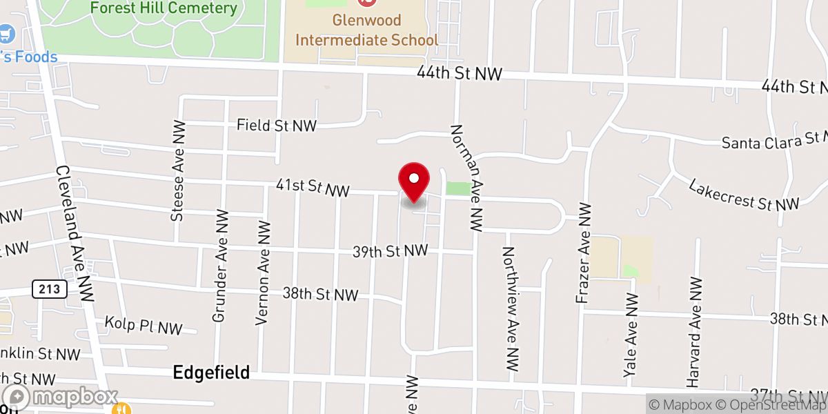 Map showing location of Our Lady of Peace School