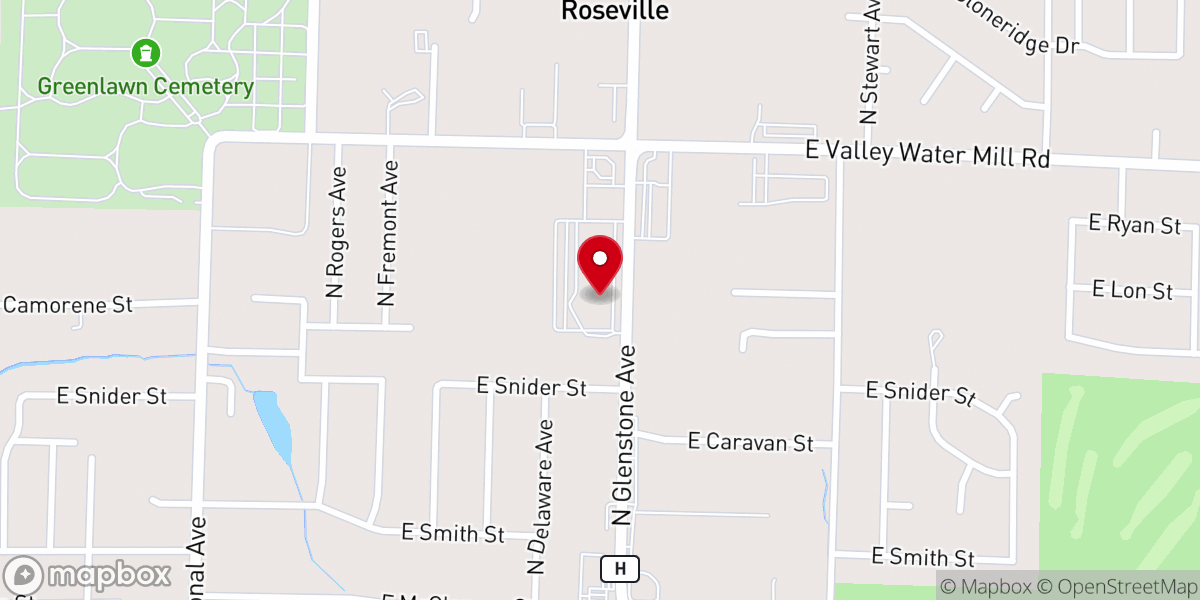 Map showing location of Praise Assembly
