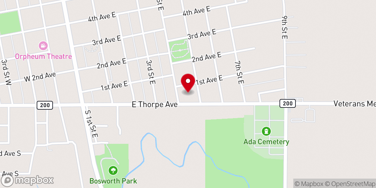 Map showing location of St Joseph Catholic Church
