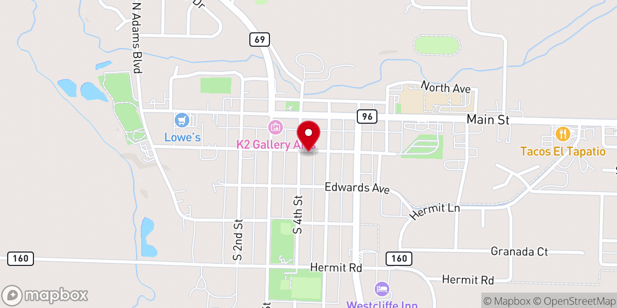 Map showing location of Leachman Ministries