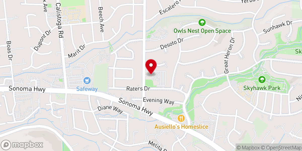 Map showing location of Holy Spirit Catholic Church