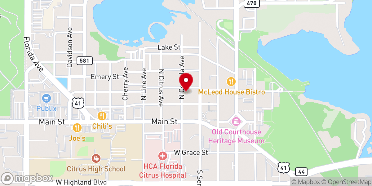 Map showing location of St. Margaret's Episcopal Church