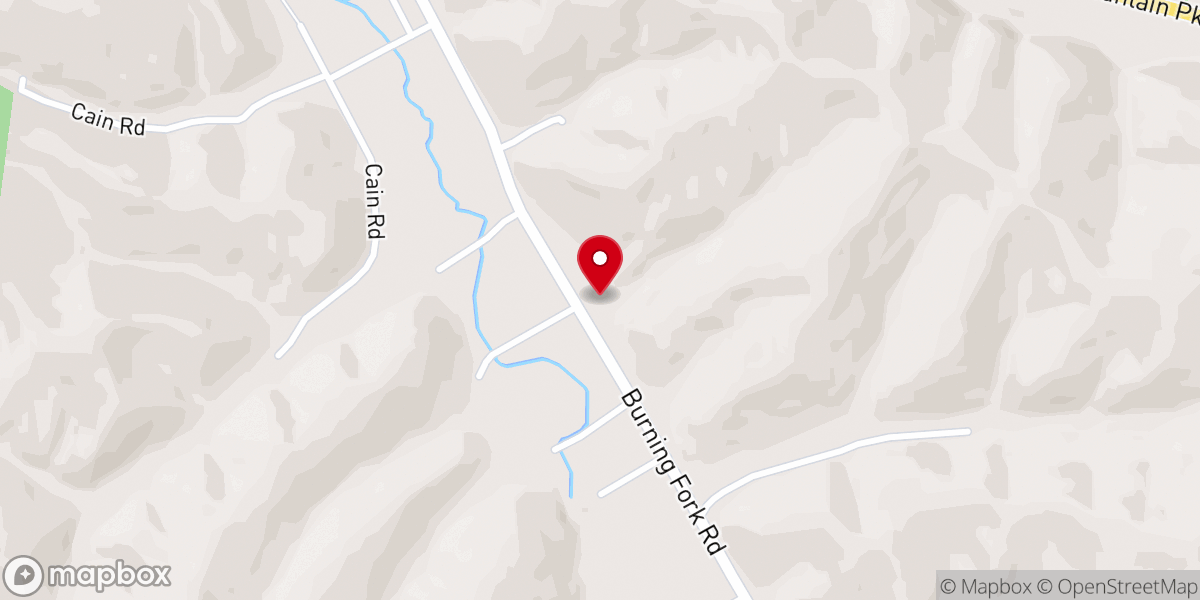 Map showing location of Bethel Assembly of God