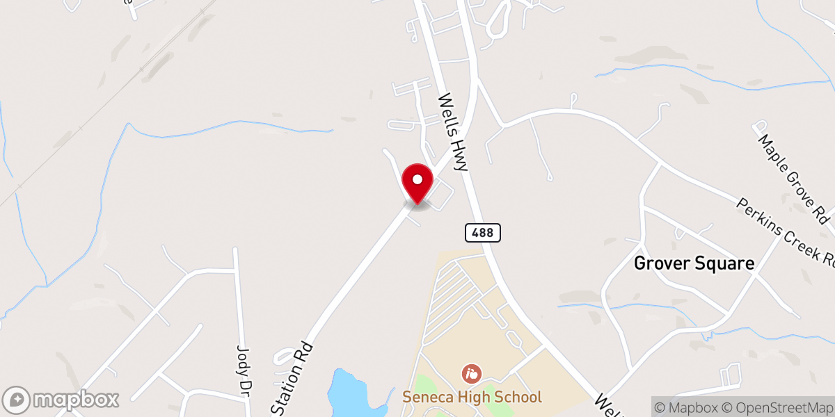 Map showing location of Living Water Church