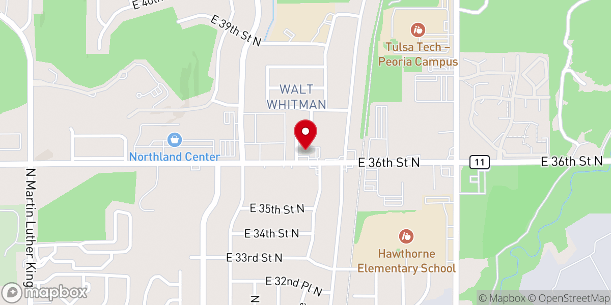 Map showing location of Jack's Memory Chapel Inc
