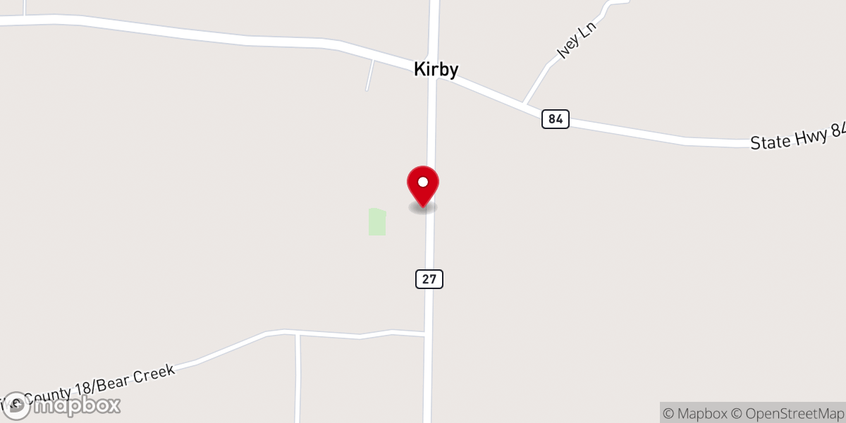 Map showing location of Bethlehem Missionary Baptist Church