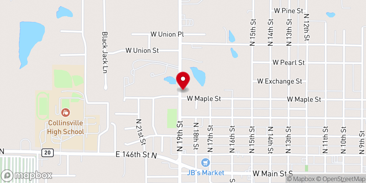 Map showing location of Champions 4 Christ