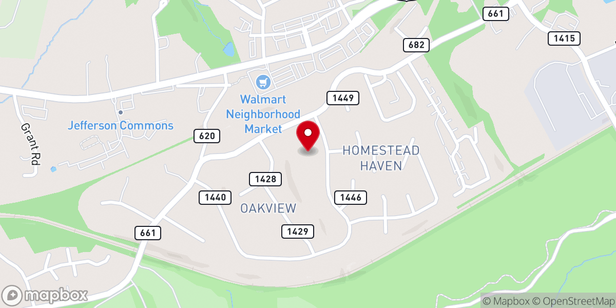 Map showing location of Greater Grace Chapel