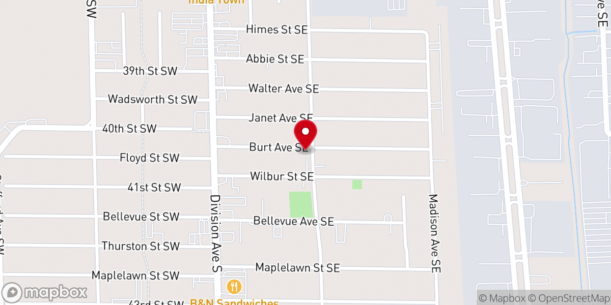 Map showing location of Pastorcare West Michigan
