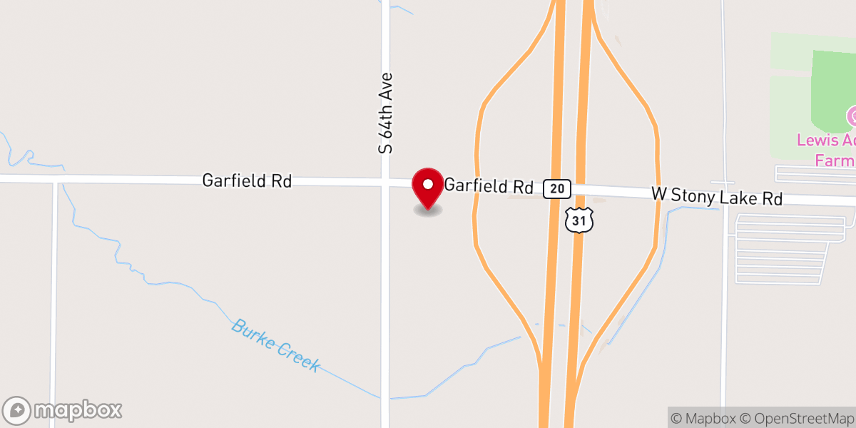 Map showing location of New Era Wedding Barn
