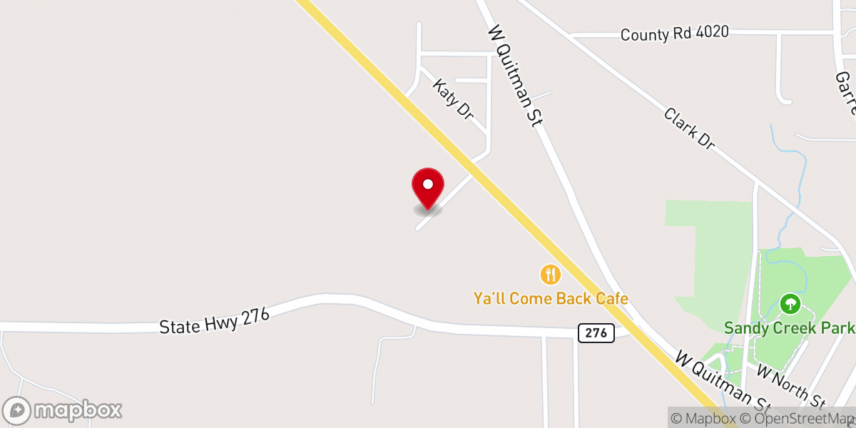 Map showing location of Rains County Good Samaritans