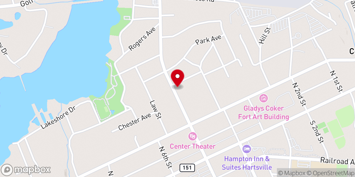 Map showing location of Saint Mary the Virgin Mother Catholic Church