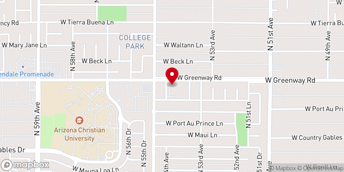 Map showing location of The Bridge Church - Greenway
