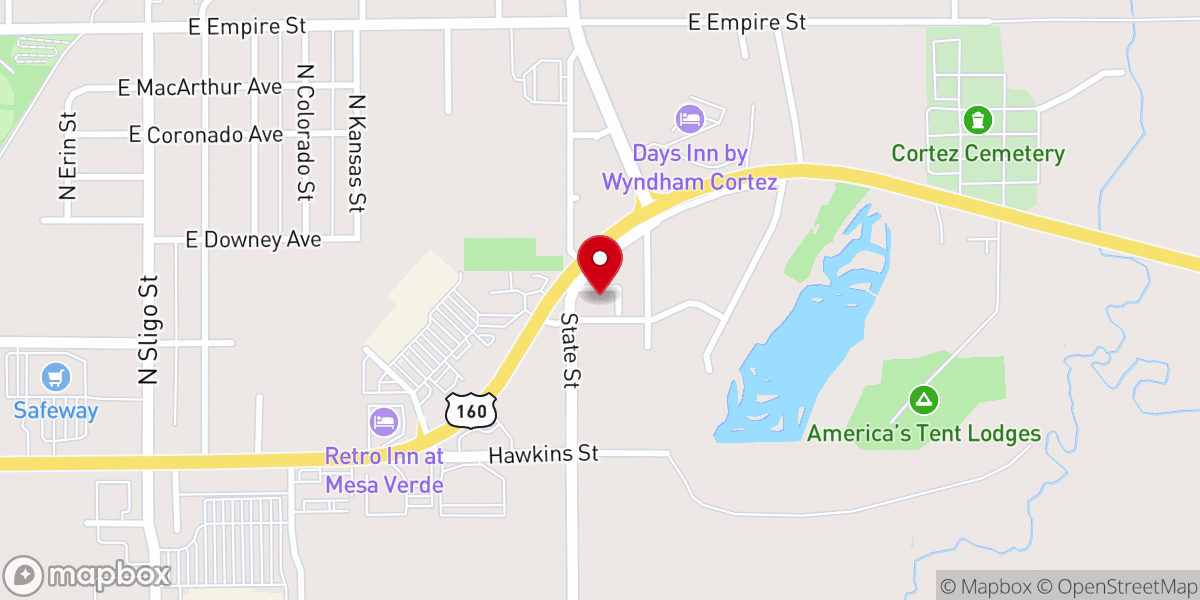 Map showing location of Trinity Lutheran Church