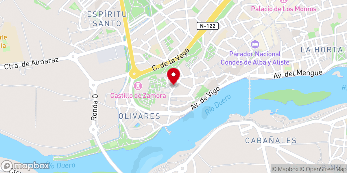 Map showing location of Monasterio Purísima Concepción