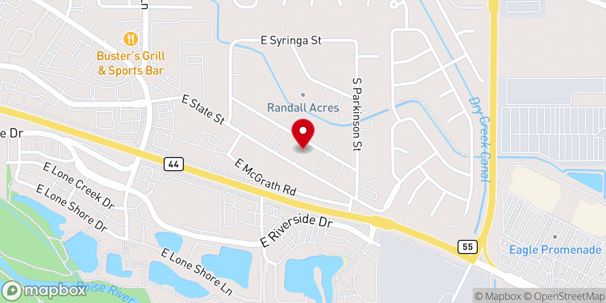 Map showing location of Church of Christ Treasure Valley Local