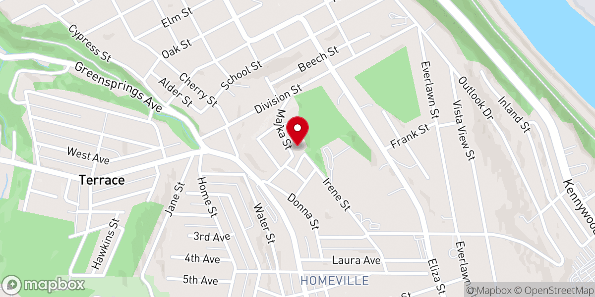 Map showing location of St. Thomas the Apostle Parish - Resurrection Church