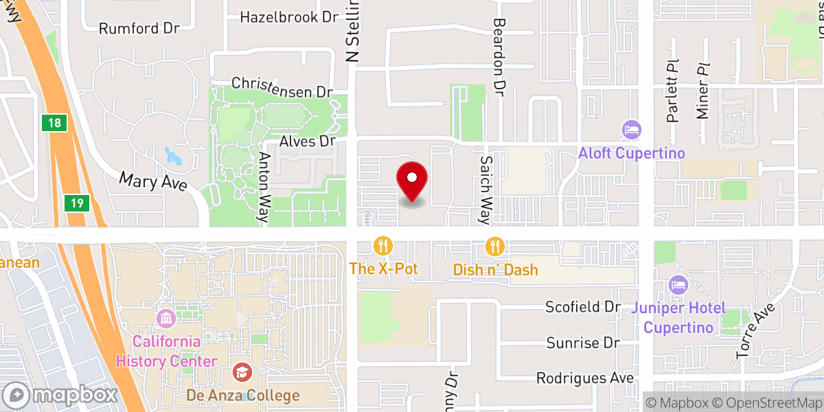 Map showing location of Whole Foods Market