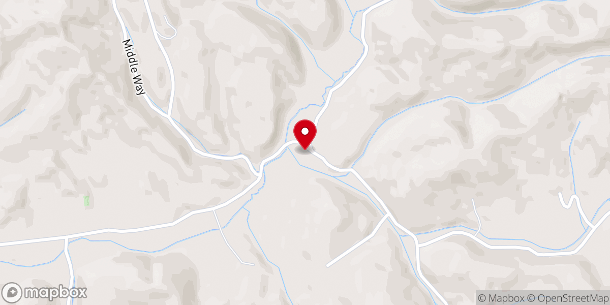 Map showing location of Pleasant Valley Church