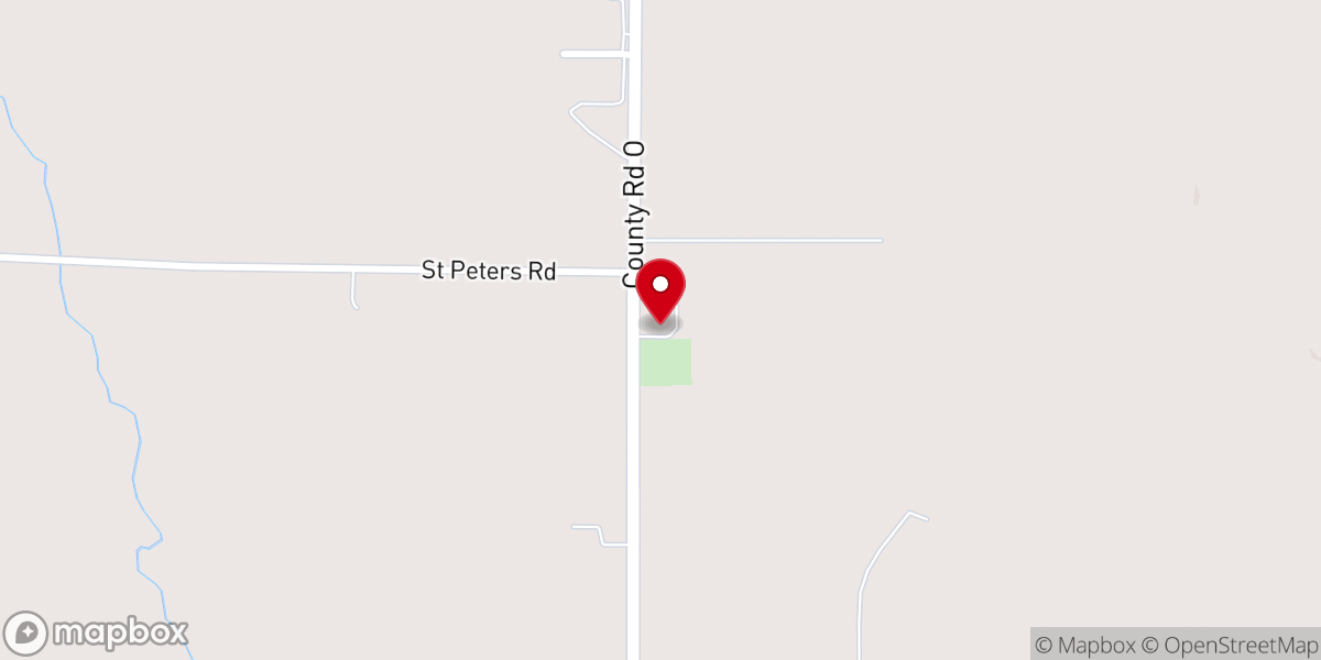 Map showing location of Our Lady of Hope