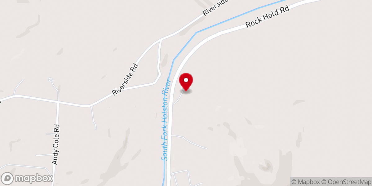 Map showing location of Rock Hold Church