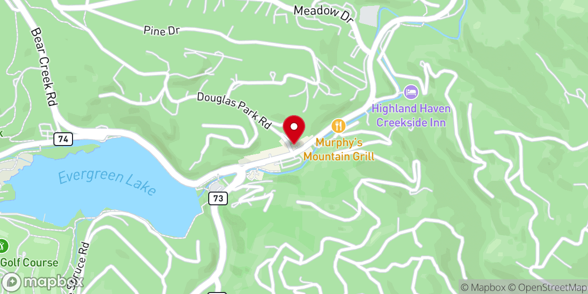 Map showing location of Little Bear Saloon