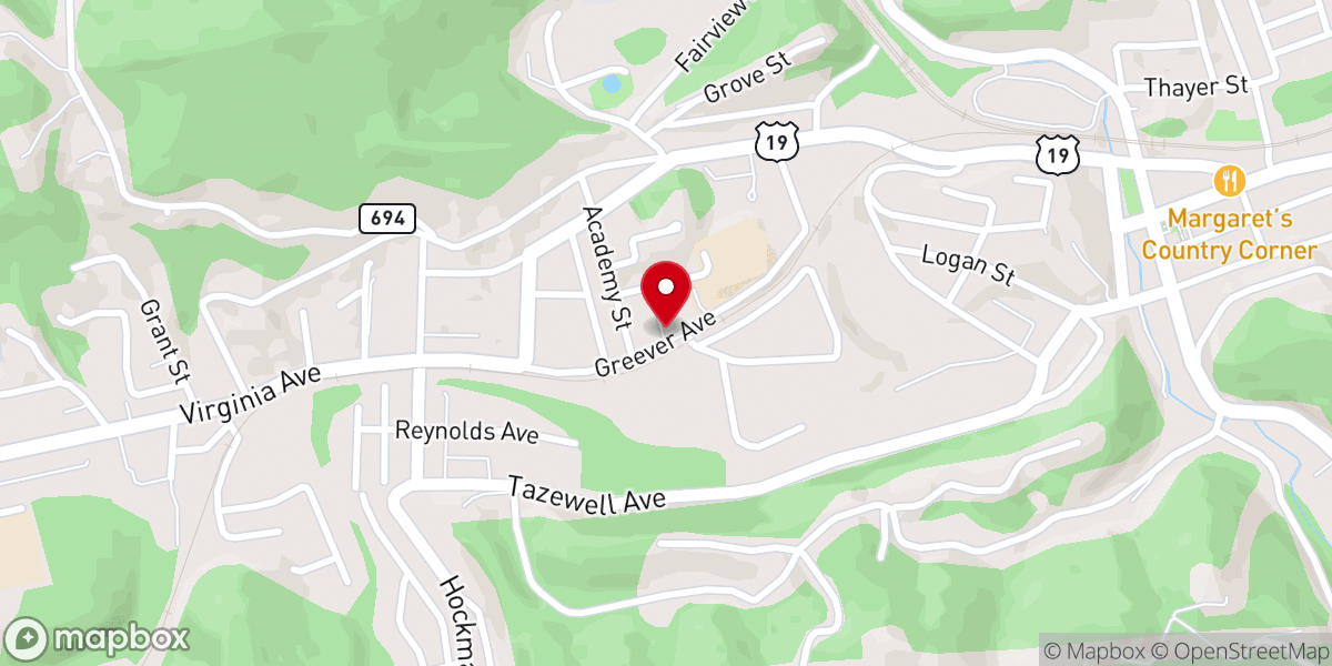 Map showing location of Holiness Gospel Tabernacle