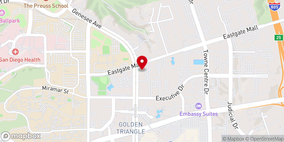 Map showing location of Newman Center Catholic Community at UC San Diego