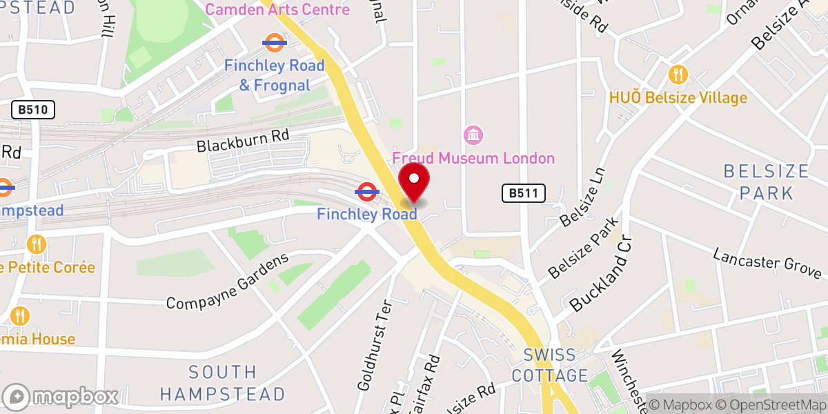 Map showing location of Lighthouse London (Holy Trinity, Swiss Cottage)