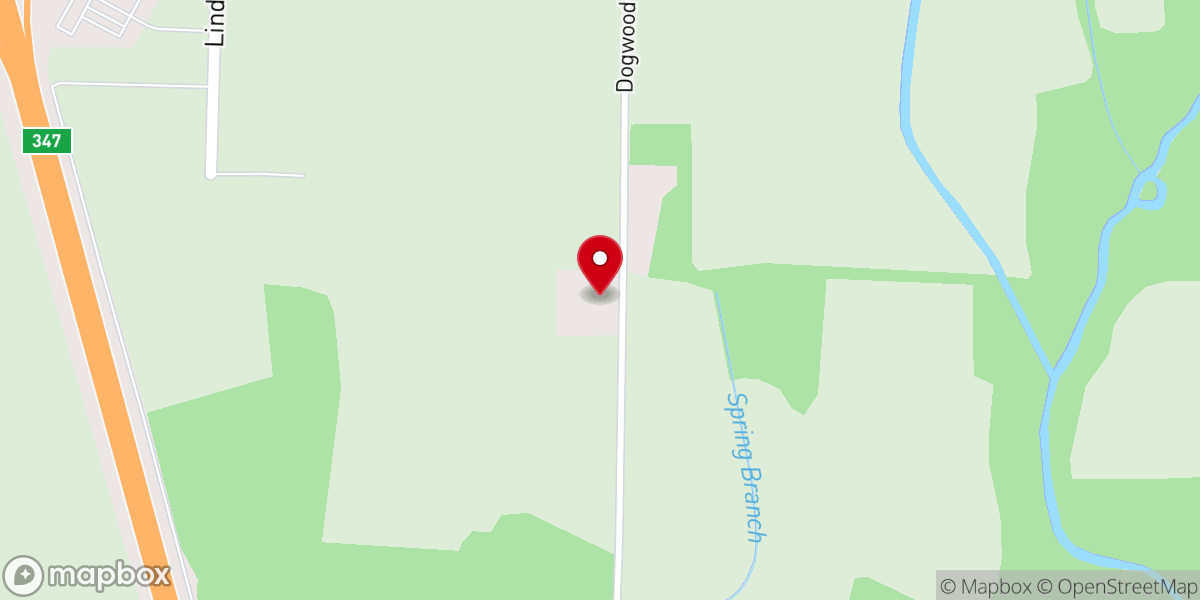 Map showing location of New Hopewell Church