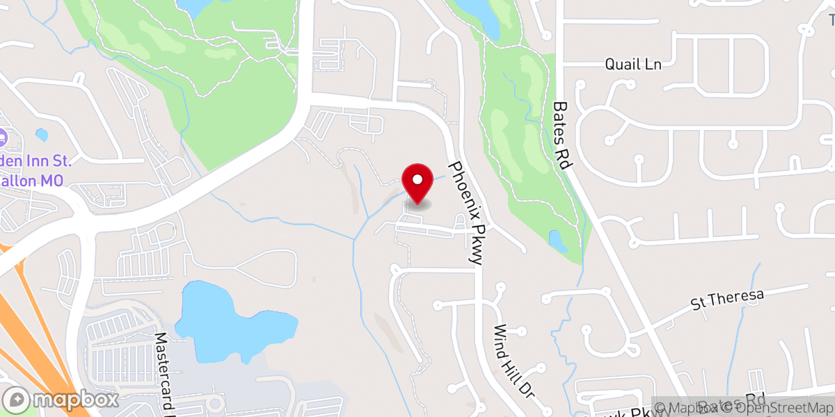 Map showing location of Life Church