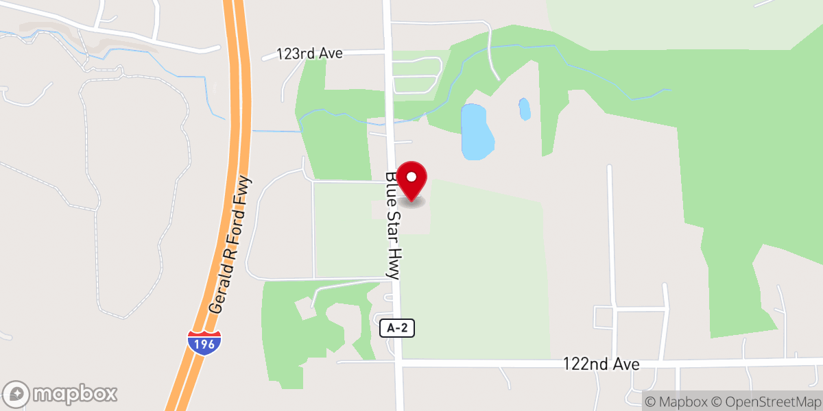 Map showing location of Hop & Vine Inn