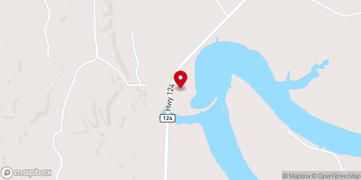 Map showing location of Rosin Creek Pentecostal Church