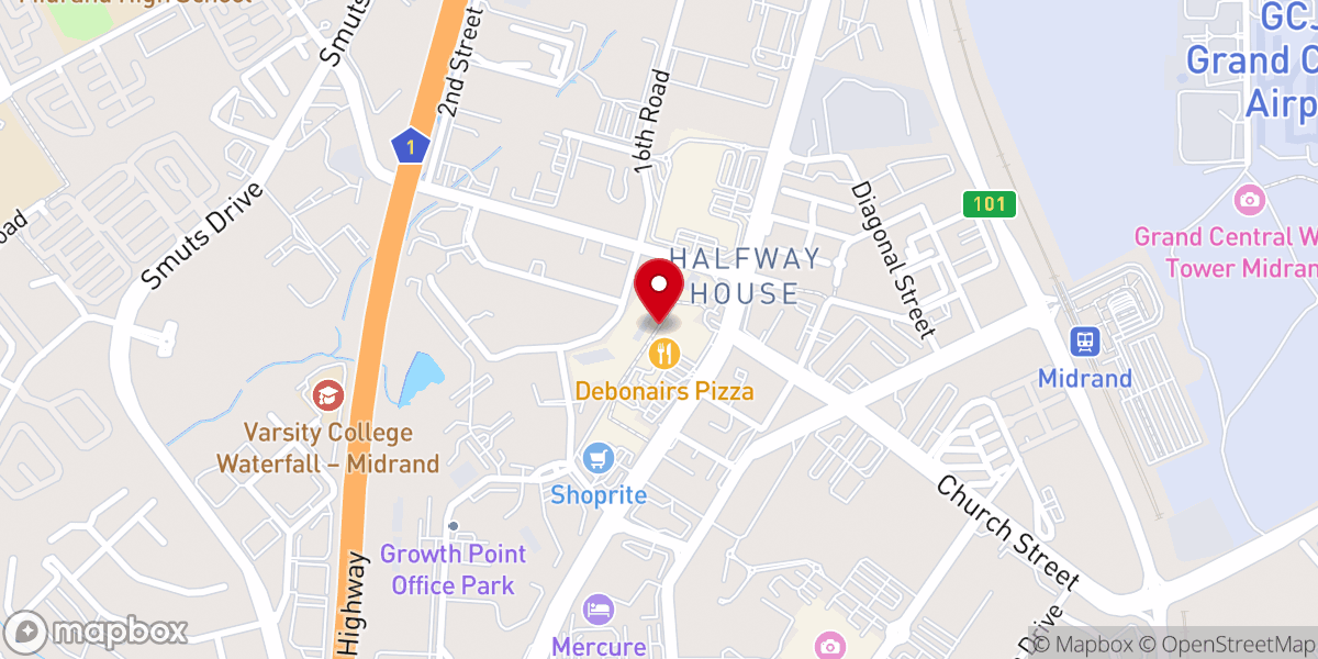 Map showing location of House of Destiny Family Church