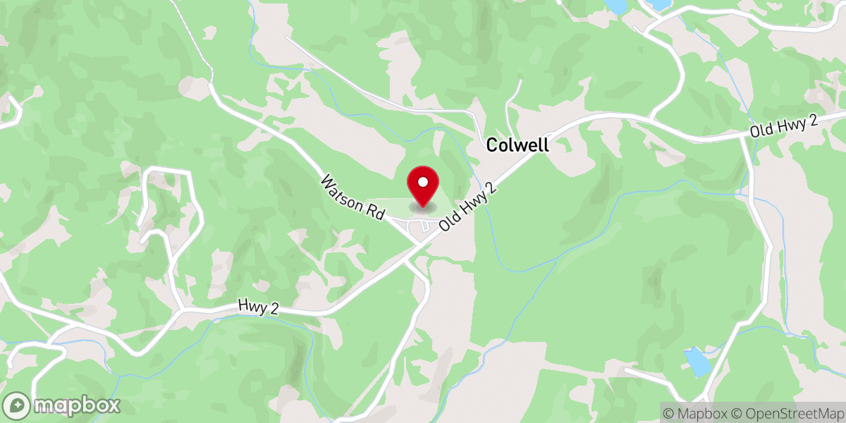 Map showing location of Hipps Chapel Church