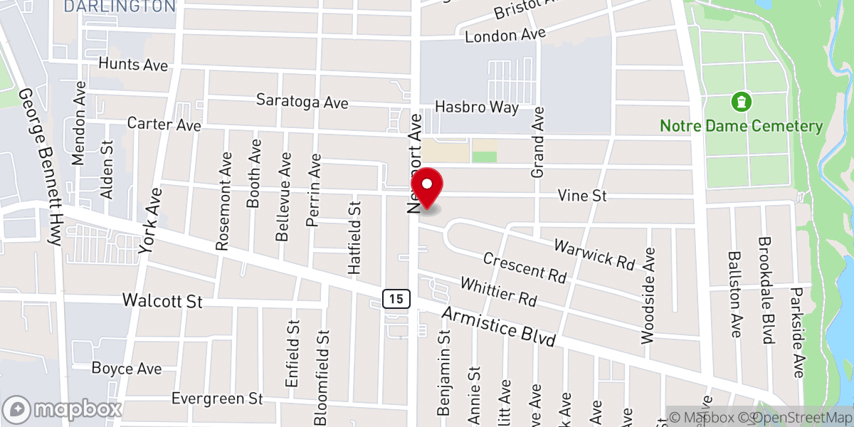 Map showing location of Epworth United Methodist Church