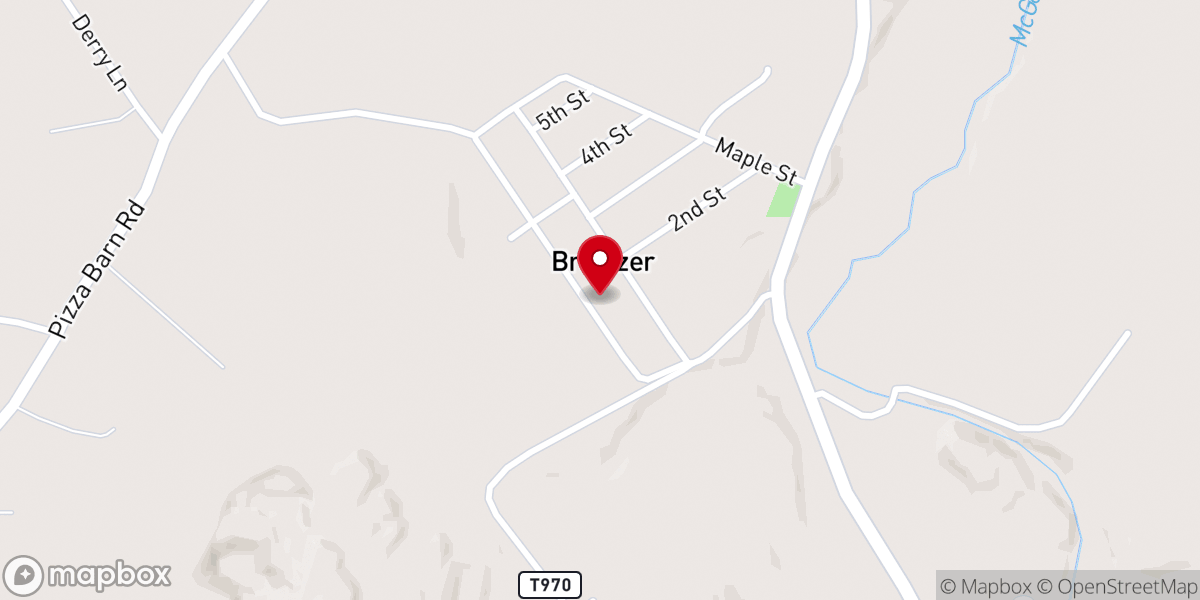 Map showing location of Christ Temple Church of God