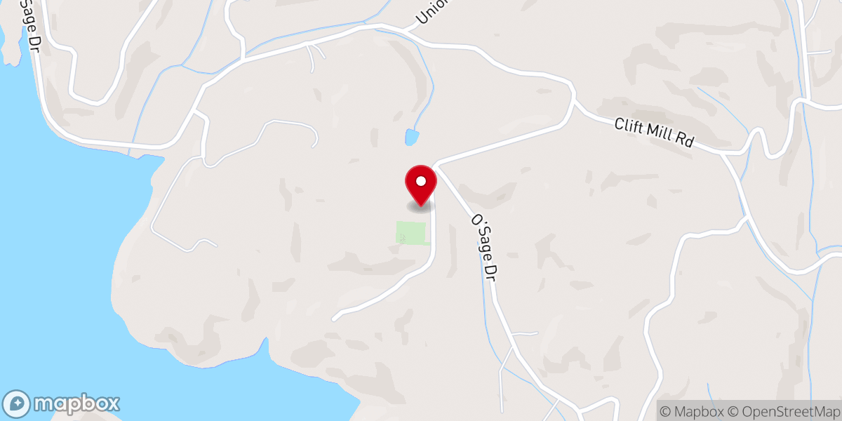 Map showing location of East Soddy Church