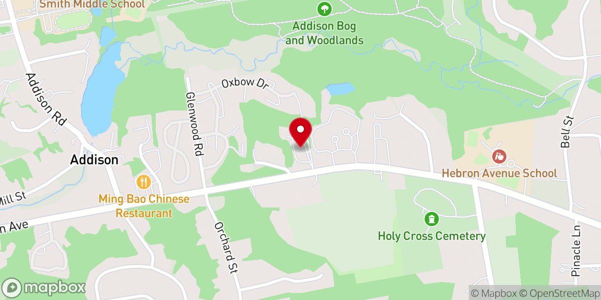 Map showing location of Congregation Kol Haverim
