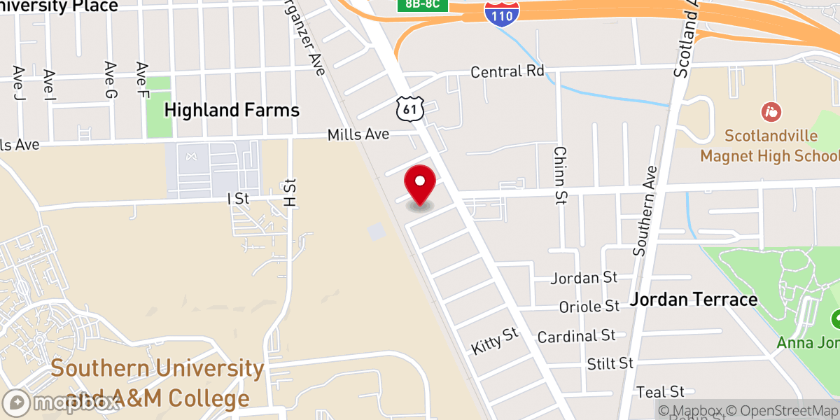 Map showing location of Richardson Chapel Church of God in Christ