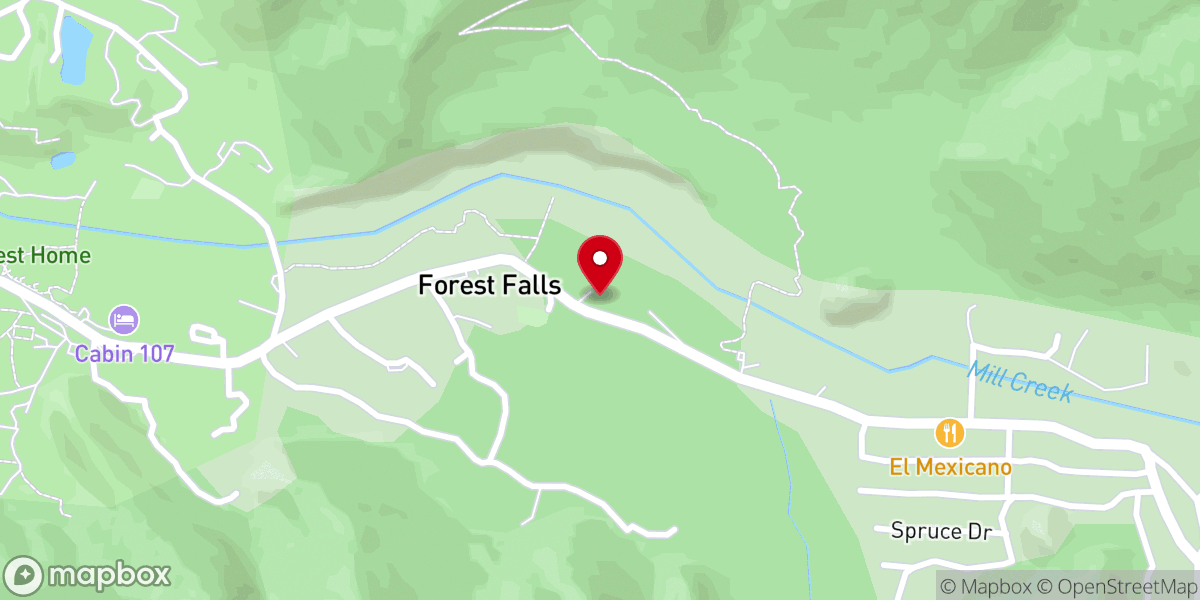 Map showing location of Valley of the Falls Community Church