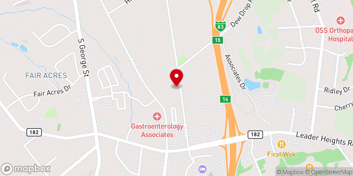 Map showing location of Pine Grove United Methodist Church