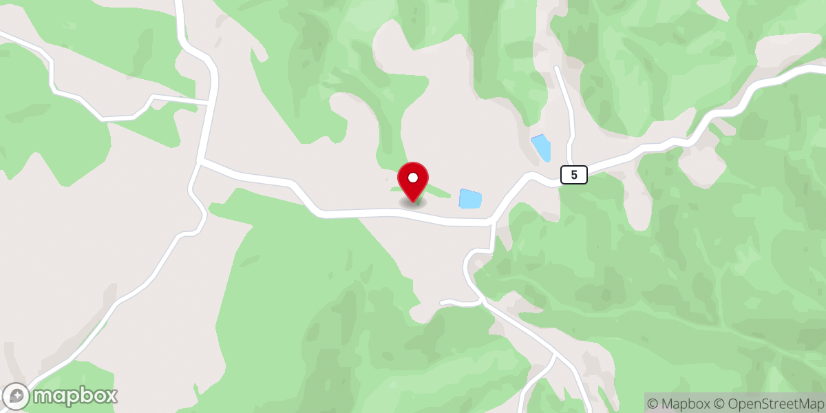 Map showing location of Old State Road Church