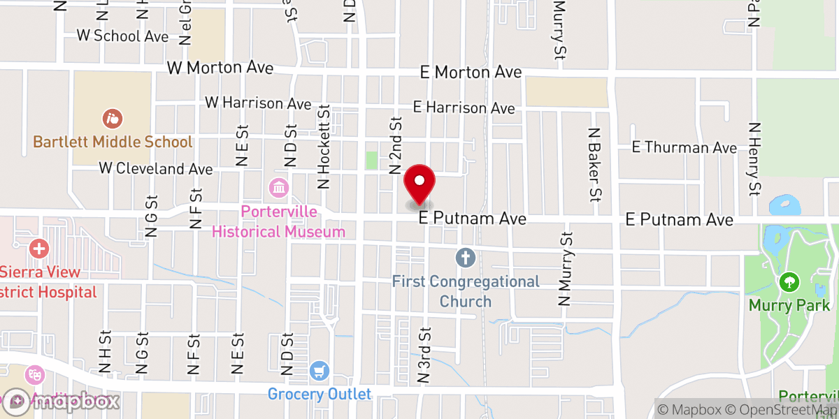 Map showing location of Emanuel Evangelical Church
