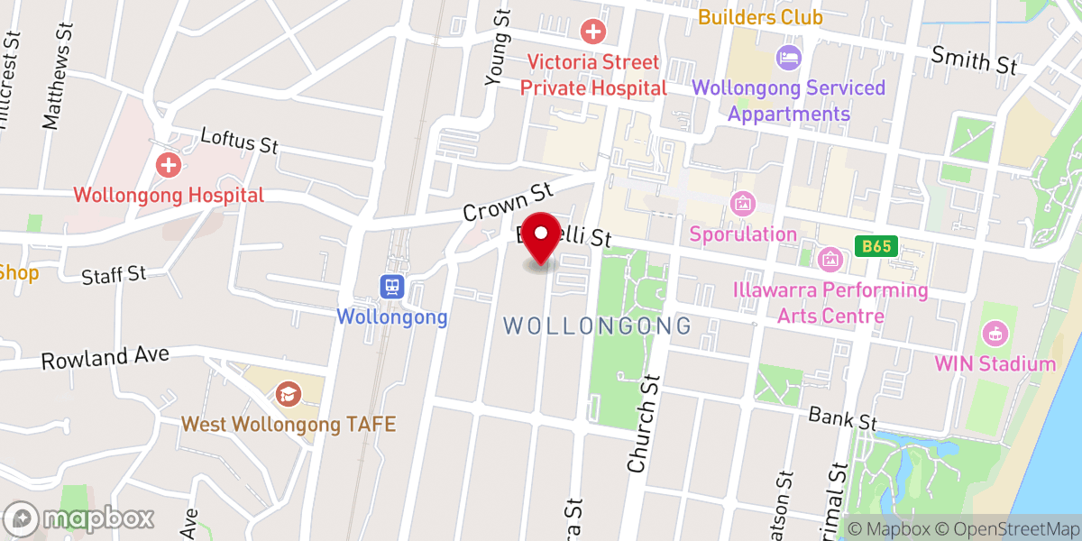 Map showing location of LifeWay Lutheran Church Wollongong