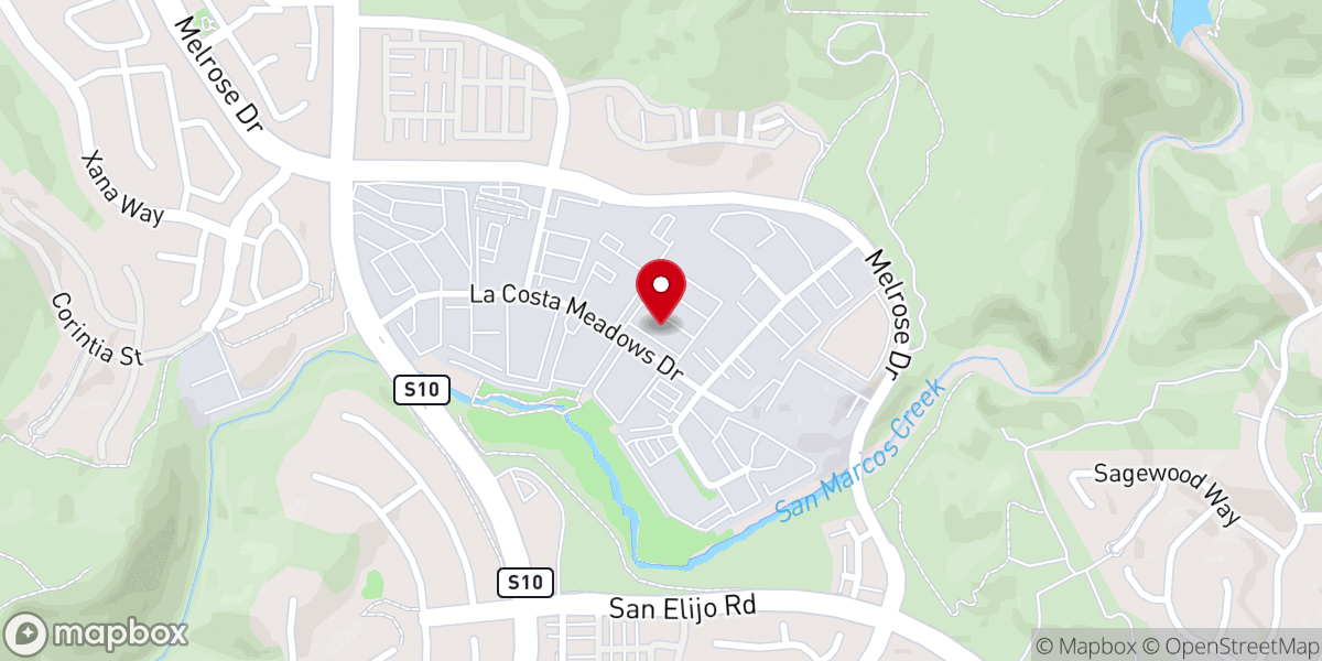 Map showing location of Church of the Hills