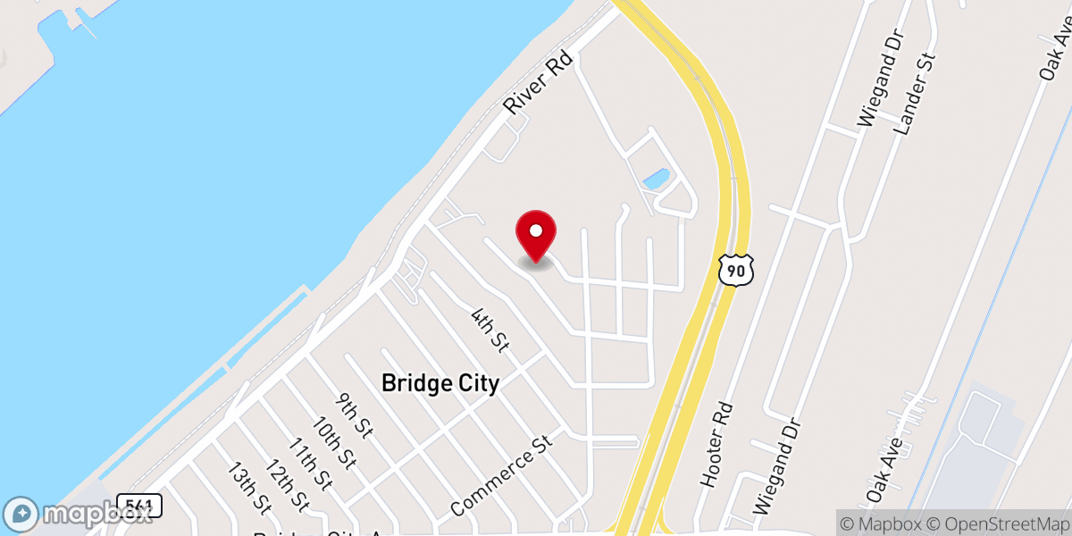 Map showing location of Mt Zion AME Church