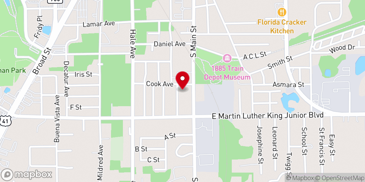 Map showing location of Bread of Life Pentecostal Church